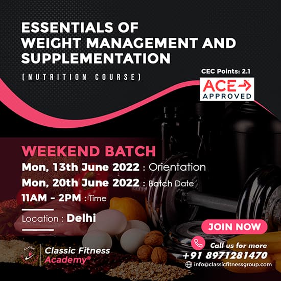 Essential of Weight Management and Supplementation
