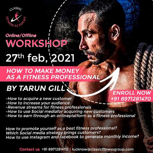 How to make money as a fitness professional by Tarun Gill